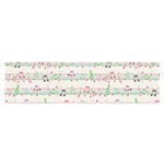 Rainbow Music Notes Satin Scarf (Oblong)