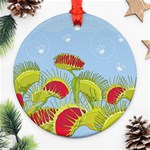 Blue Fly Trap Ornament (Round)