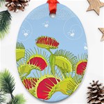 Blue Fly Trap Ornament (Oval)