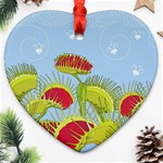 Blue Fly Trap Ornament (Heart)