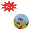 Blue Fly Trap 1  Mini Button (10 pack) 