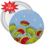 Blue Fly Trap 3  Button (10 pack)