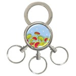 Blue Fly Trap 3-Ring Key Chain