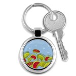 Blue Fly Trap Key Chain (Round)