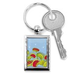 Blue Fly Trap Key Chain (Rectangle)