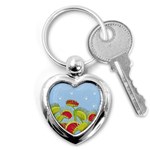 Blue Fly Trap Key Chain (Heart)