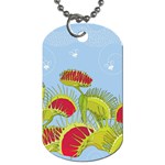 Blue Fly Trap Dog Tag (One Side)