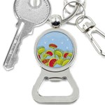 Blue Fly Trap Bottle Opener Key Chain