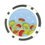 Blue Fly Trap Poker Chip Card Guard