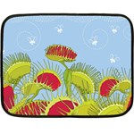 Blue Fly Trap Fleece Blanket (Mini)