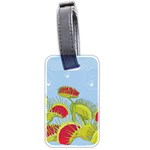 Blue Fly Trap Luggage Tag (two sides)