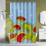 Blue Fly Trap Shower Curtain 48  x 72  (Small)