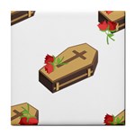 coffin emojis Tile Coaster