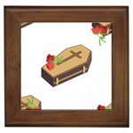 coffin emojis Framed Tile