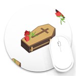 coffin emojis Round Mousepad