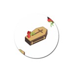 coffin emojis Magnet 3  (Round)