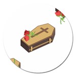 coffin emojis Magnet 5  (Round)