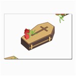 coffin emojis Postcard 4  x 6 