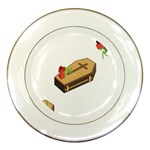 coffin emojis Porcelain Plate