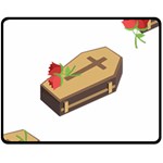 coffin emojis Fleece Blanket (Medium)