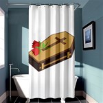 coffin emojis Shower Curtain 36  x 72  (Stall)