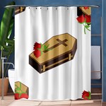 coffin emojis Shower Curtain 60  x 72  (Medium)