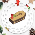 coffin emojis Ornament (Round Filigree)