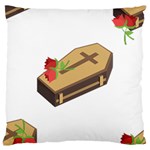 coffin emojis Large Cushion Case (One Side)