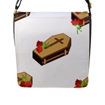 coffin emojis Flap Closure Messenger Bag (L)