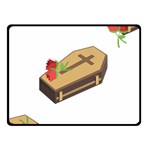 coffin emojis Double Sided Fleece Blanket (Small)