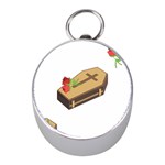 coffin emojis Silver Compass (Mini)