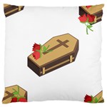 coffin emojis Large Flano Cushion Case (One Side)