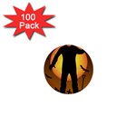 Friday 13th Zombie 1  Mini Button (100 pack) 