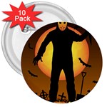 Friday 13th Zombie 3  Button (10 pack)