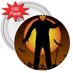 Friday 13th Zombie 3  Button (100 pack)