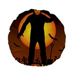 Friday 13th Zombie Standard 15  Premium Round Cushion 