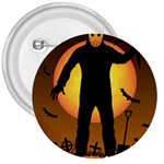 Friday 13th Zombie 3  Button