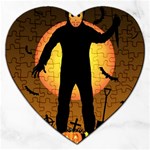 Friday 13th Zombie Jigsaw Puzzle (Heart)