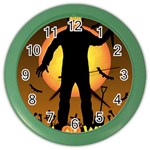 Friday 13th Zombie Color Wall Clock