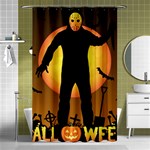 Friday 13th Zombie Shower Curtain 48  x 72  (Small)