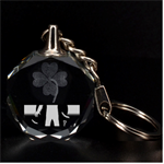 Friday 13th Zombie Clover 3D Engraving Circle Key Chain