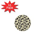 yellow bats 1  Mini Button (10 pack) 