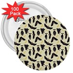 yellow bats 3  Button (100 pack)