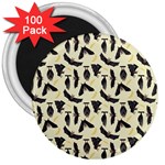 yellow bats 3  Magnet (100 pack)