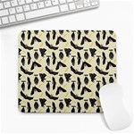 yellow bats Large Mousepad