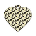 yellow bats Dog Tag Heart (One Side)