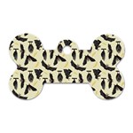 yellow bats Dog Tag Bone (Two Sides)