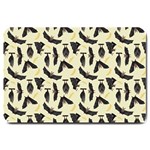 yellow bats Large Doormat