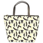 yellow bats Bucket Bag