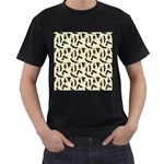 yellow bats Men s T-Shirt (Black)